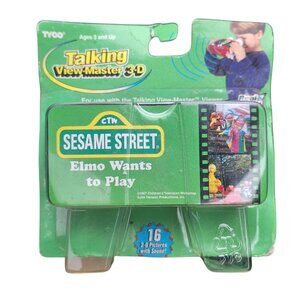 Tycoon Sesame Street Talking View Master 3D Elmo Play Vintage 1997 Big Bird Soun